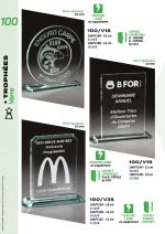 PAGE 100 - TROPHEES EN VERRE