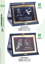 PAGE 104 - COFFRETS VELOURS AVEC PLAQUES EN ALUMINIUM