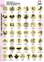 PAGE 120 - CENTRES SPORTS 50 MM AUTO-ADHESIFS